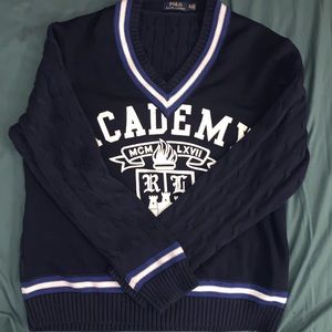 Canle Knit Polo Academy Sweater